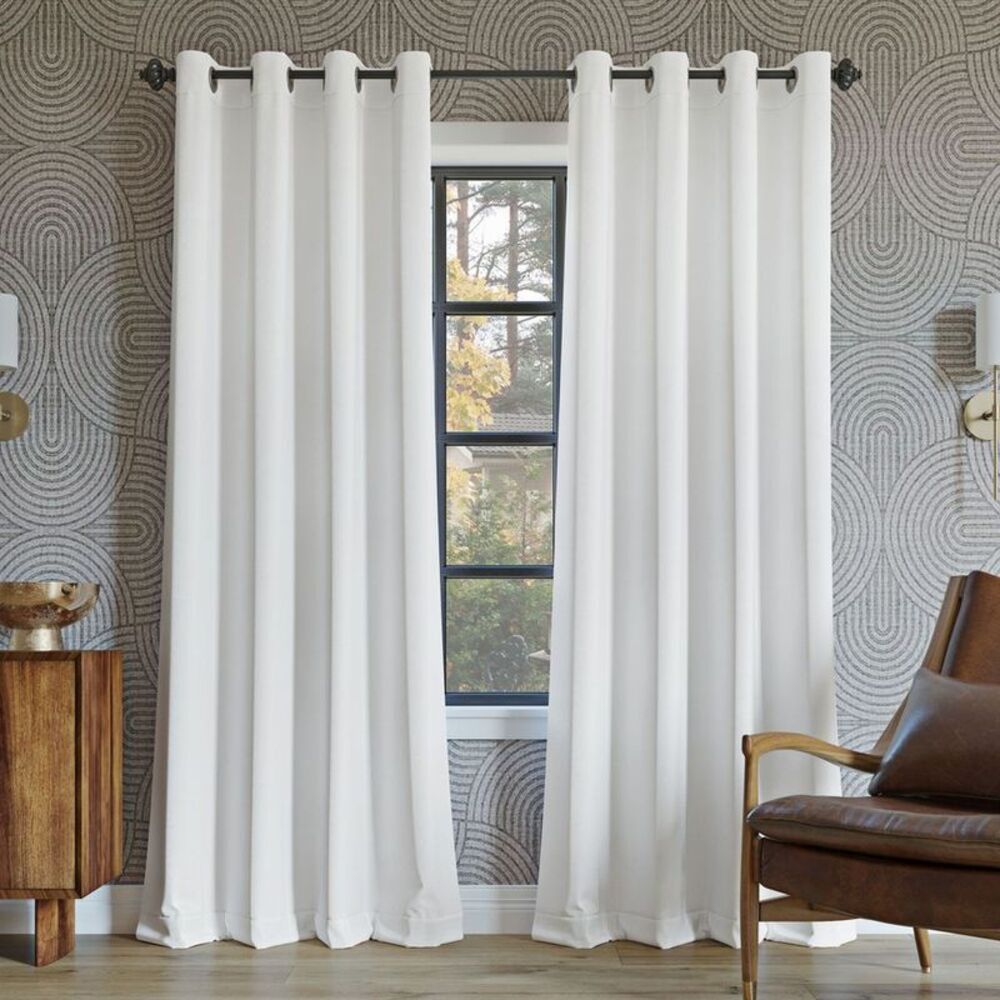 Sun Zero - 52"x108" Sun Zero 100% Blackout Oslo Theater Grade White